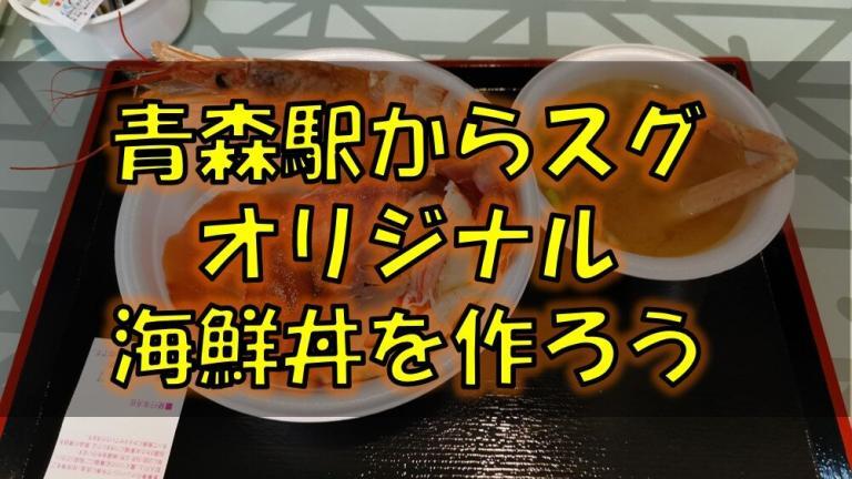 青森駅で待ち時間がありヒマだ そんな時におススメ オリジナル海鮮丼 のっけ丼 を頂く